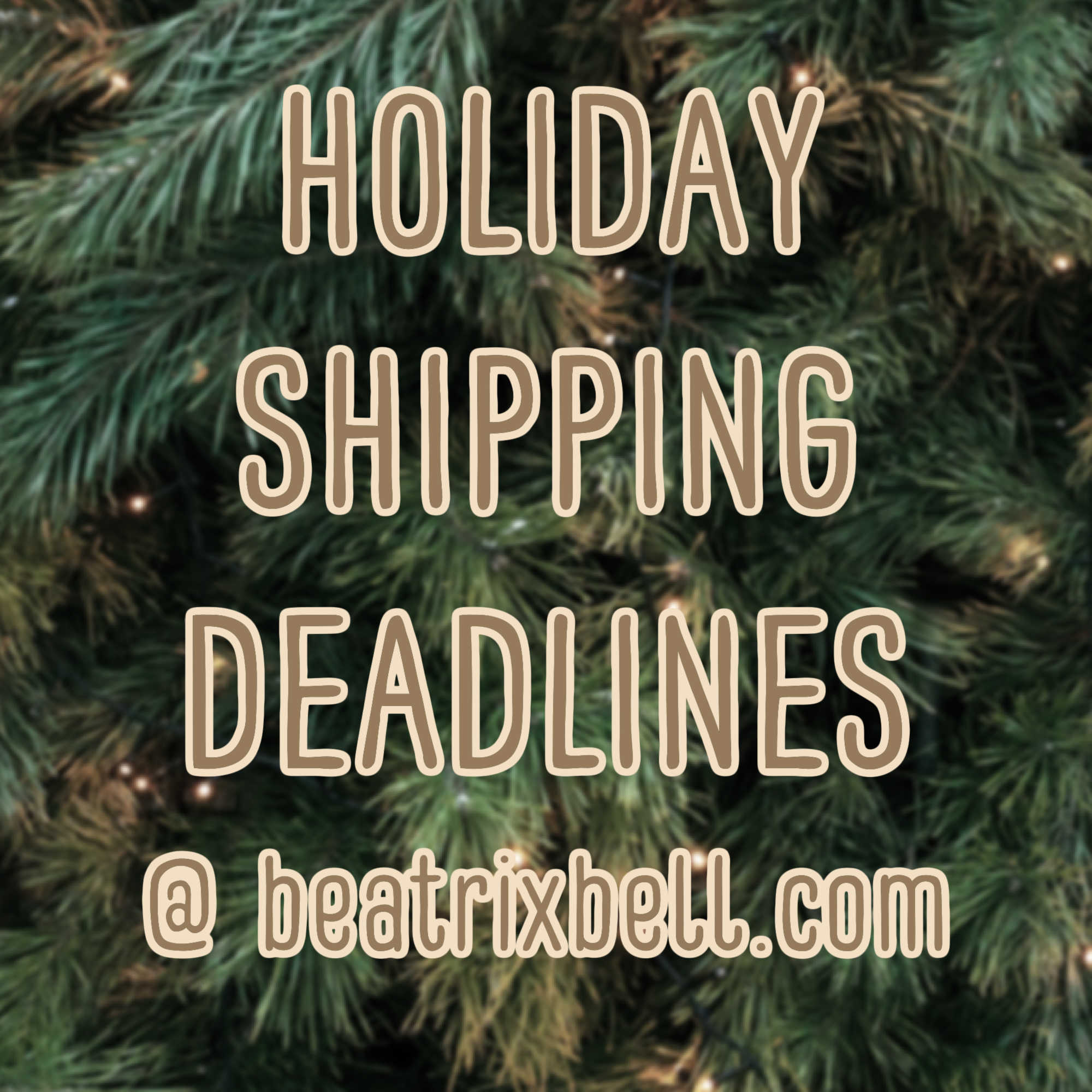 Holiday Shipping Deadlines | 2021