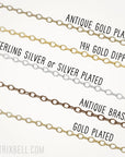 Links of Love Heart Necklace • Choice of Hearts