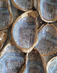 New Orleans Map Oyster Shell Ornament • Algiers Point