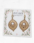 Birth Flower Earrings