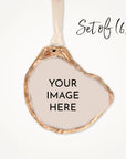 Custom Oyster Shell Ornament, Set of 1, 6 or 12