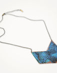 Patina Chevron Necklace Copper • Choice of Size