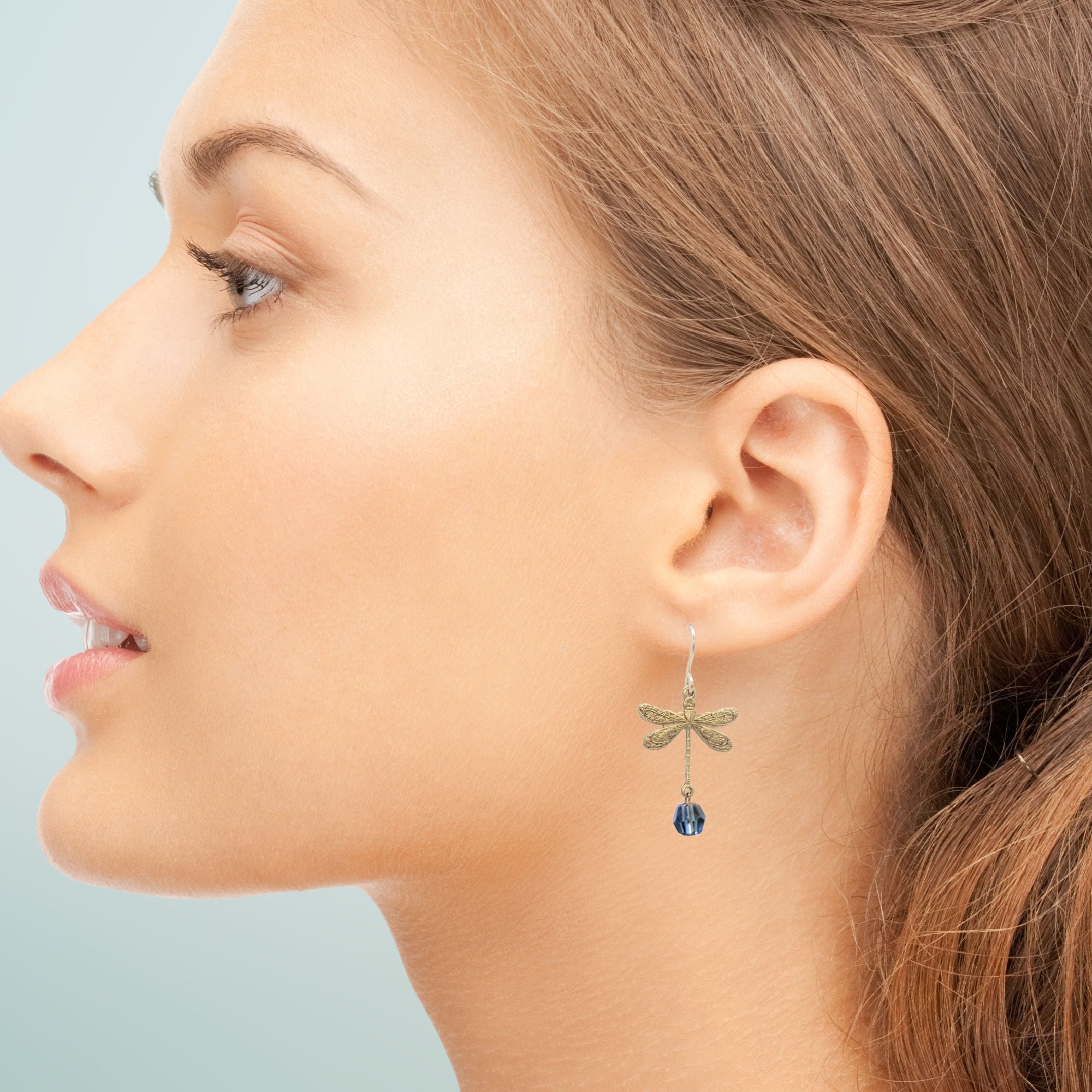 Dragonfly Earrings • Swarovski Crystal