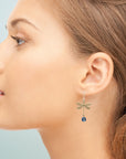 Dragonfly Earrings • Swarovski Crystal