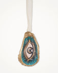 All Seeing Eye Ornament • Oyster Shell
