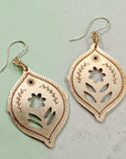 Handmade wildflower botanical earrings inspired by nature
