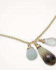 Elements Necklace • Amazonite + Quartz