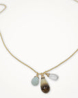 Elements Necklace • Amazonite + Quartz