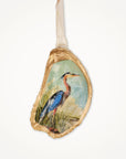 Blue Heron Ornament • Oyster Shell