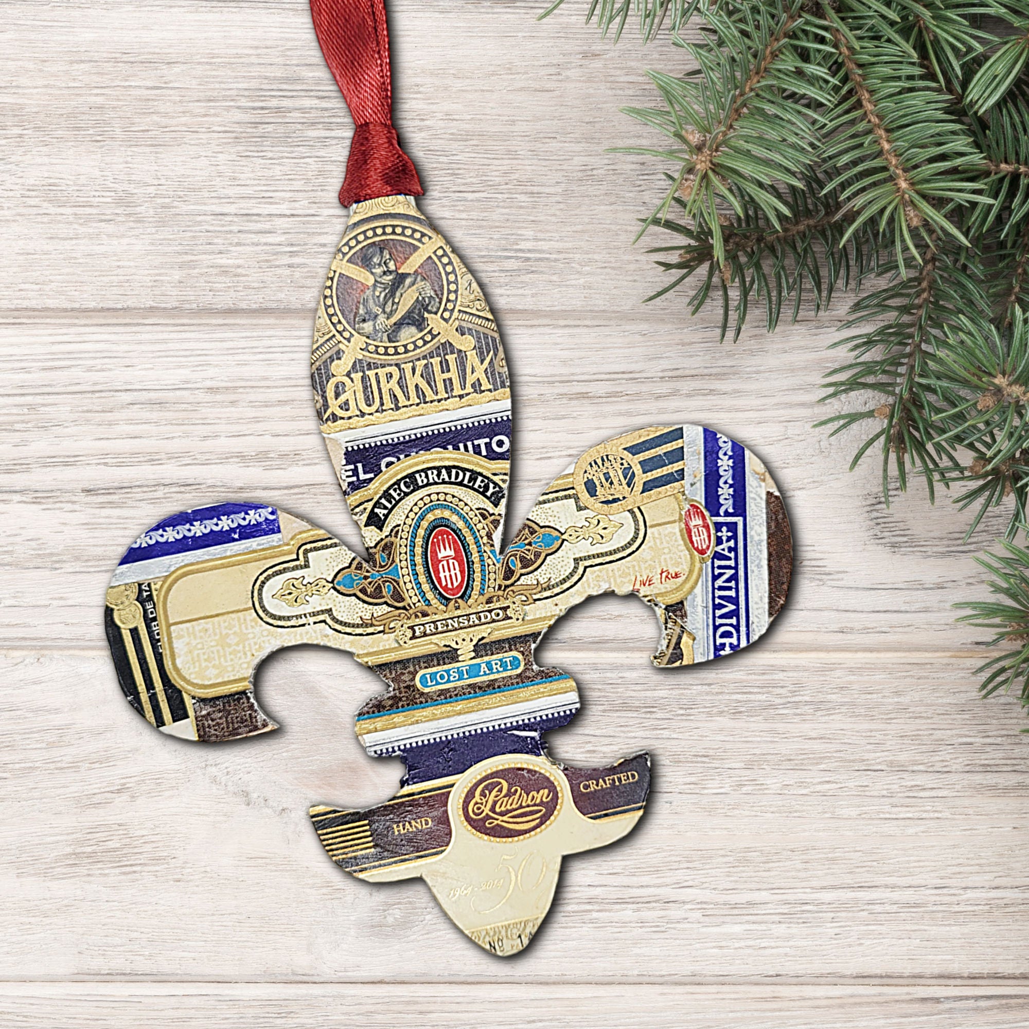 Fleur De Lis Cigar Ornament