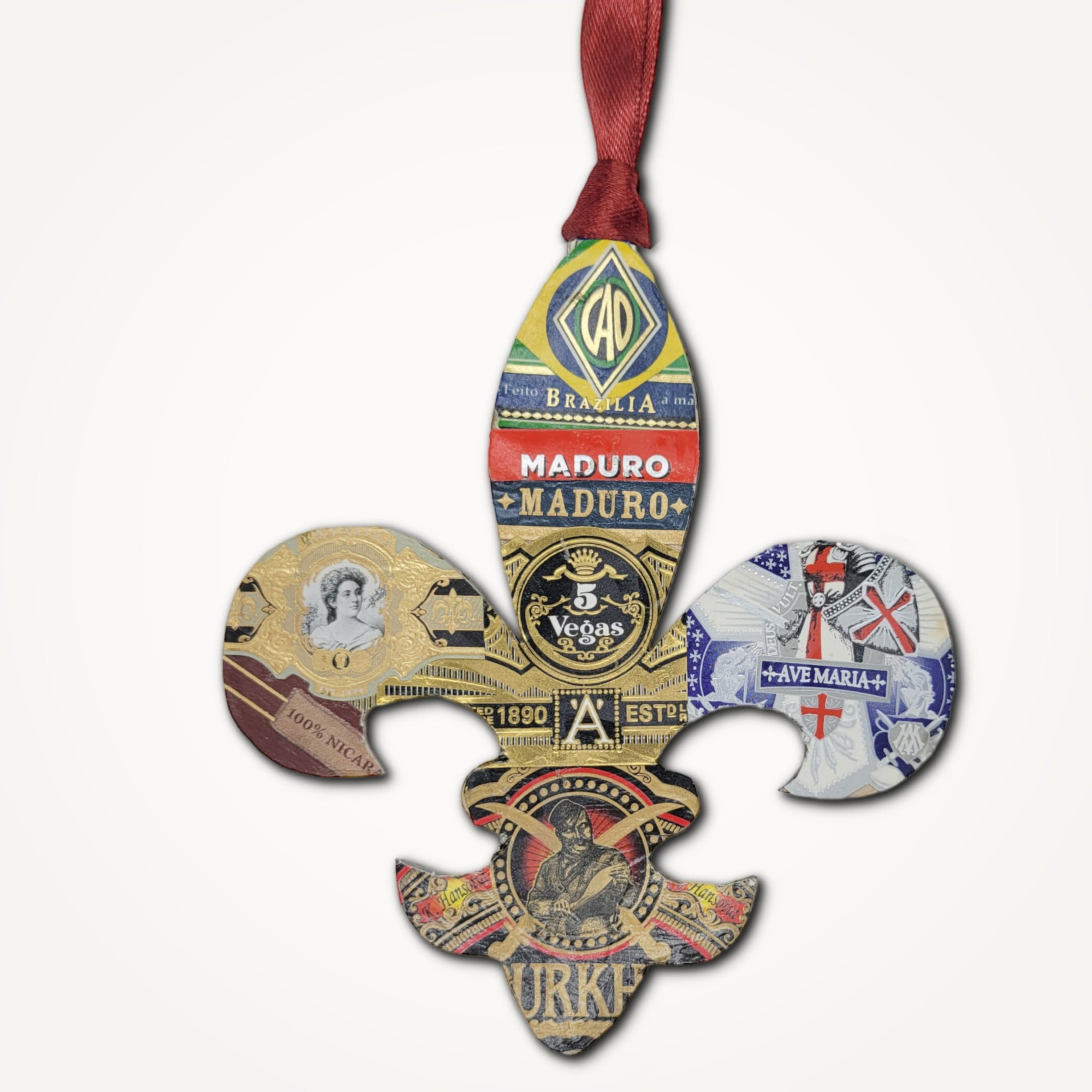 Fleur De Lis Cigar Ornament