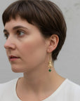 Bejeweled Fly Earrings • Green Crystal