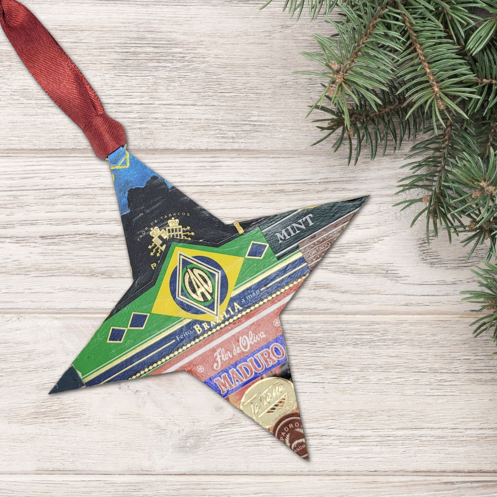 Four Pointed Star Cigar Ornament