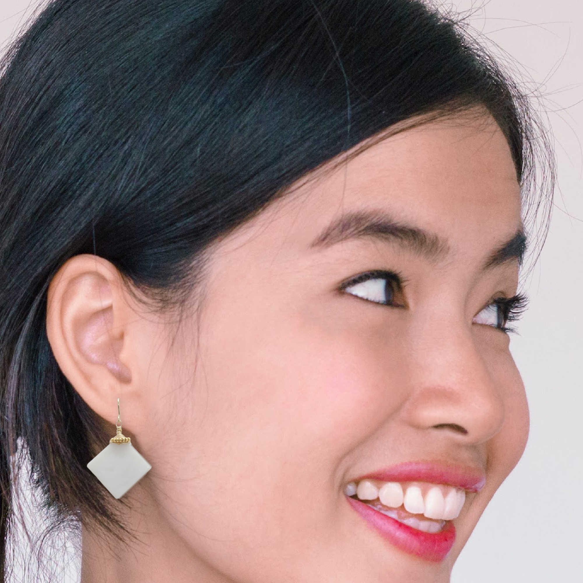 Pompelonne Earrings • Mother of Pearl