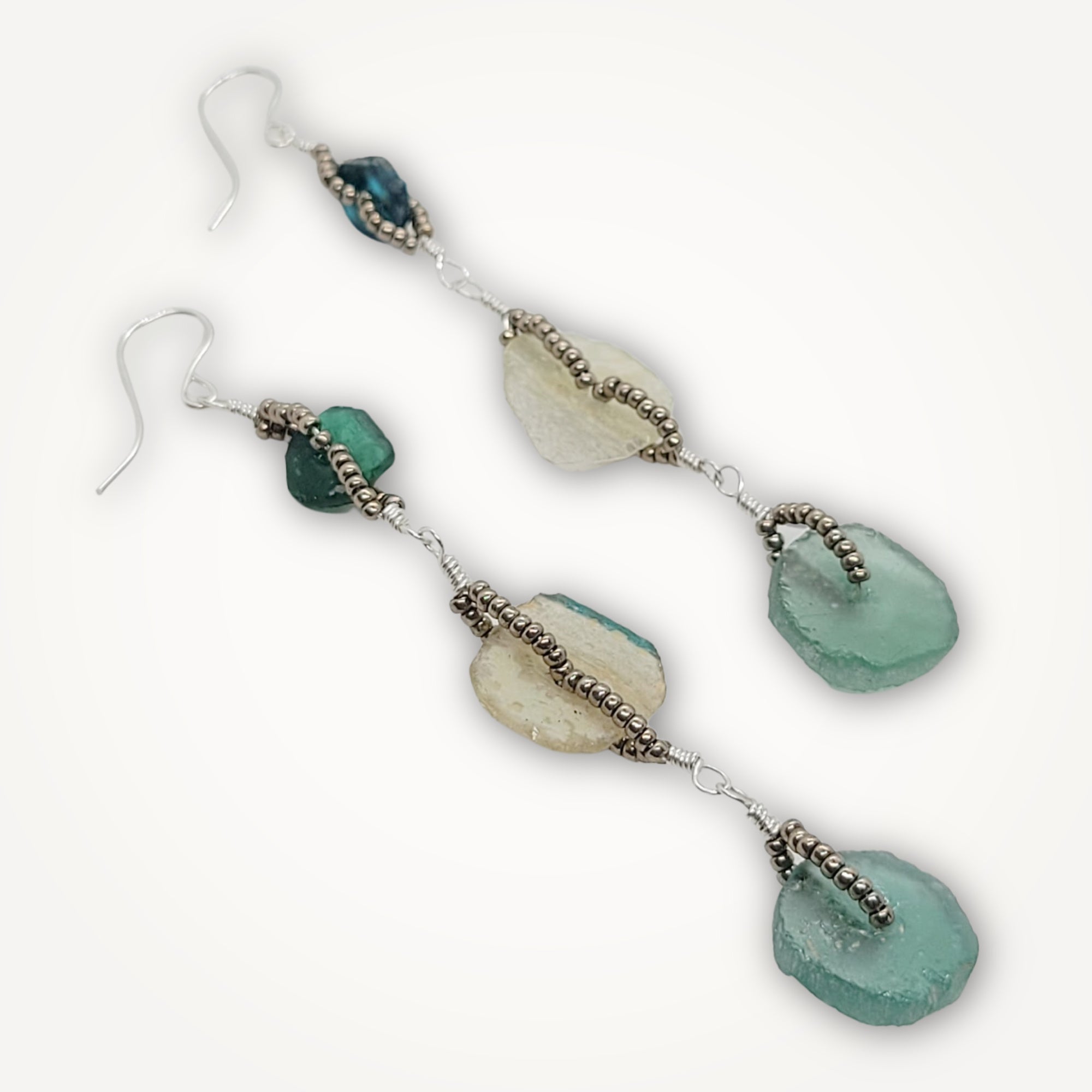 Roman Glass Earrings • Octavia