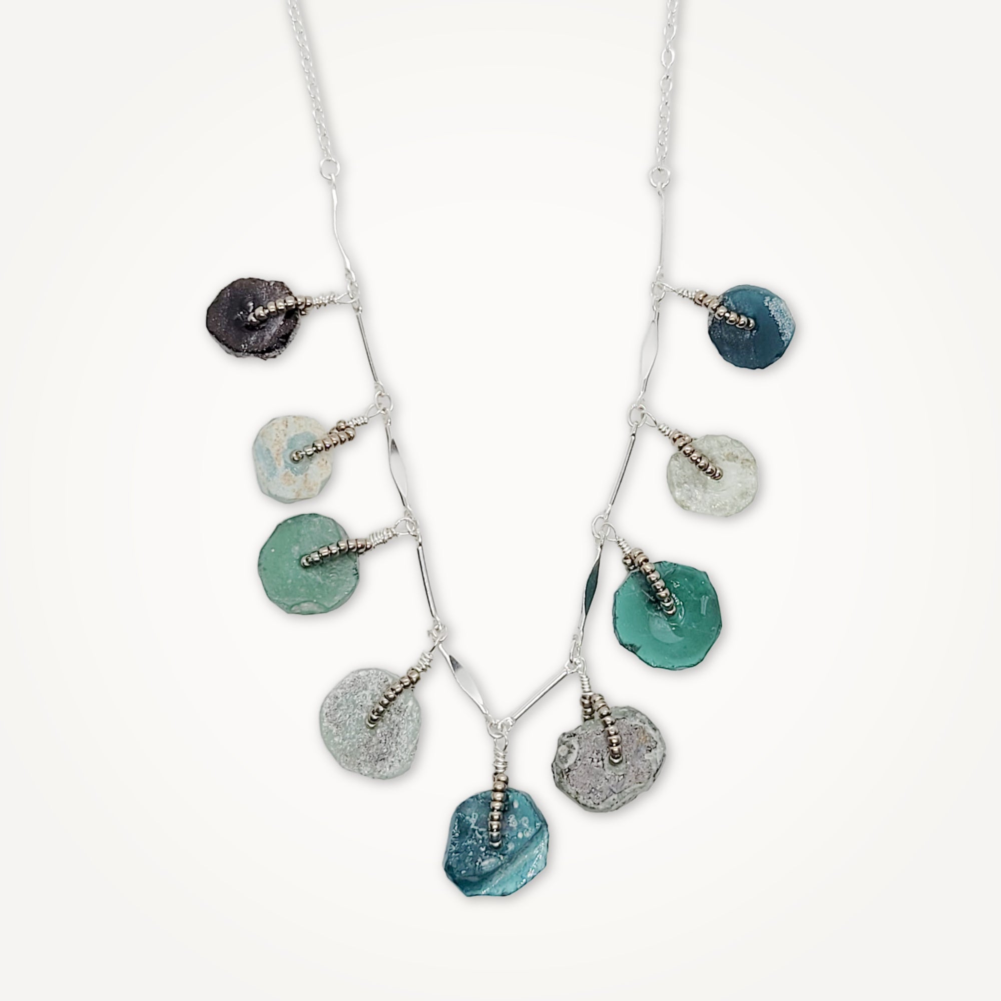 Roman Glass Necklace • Medallions