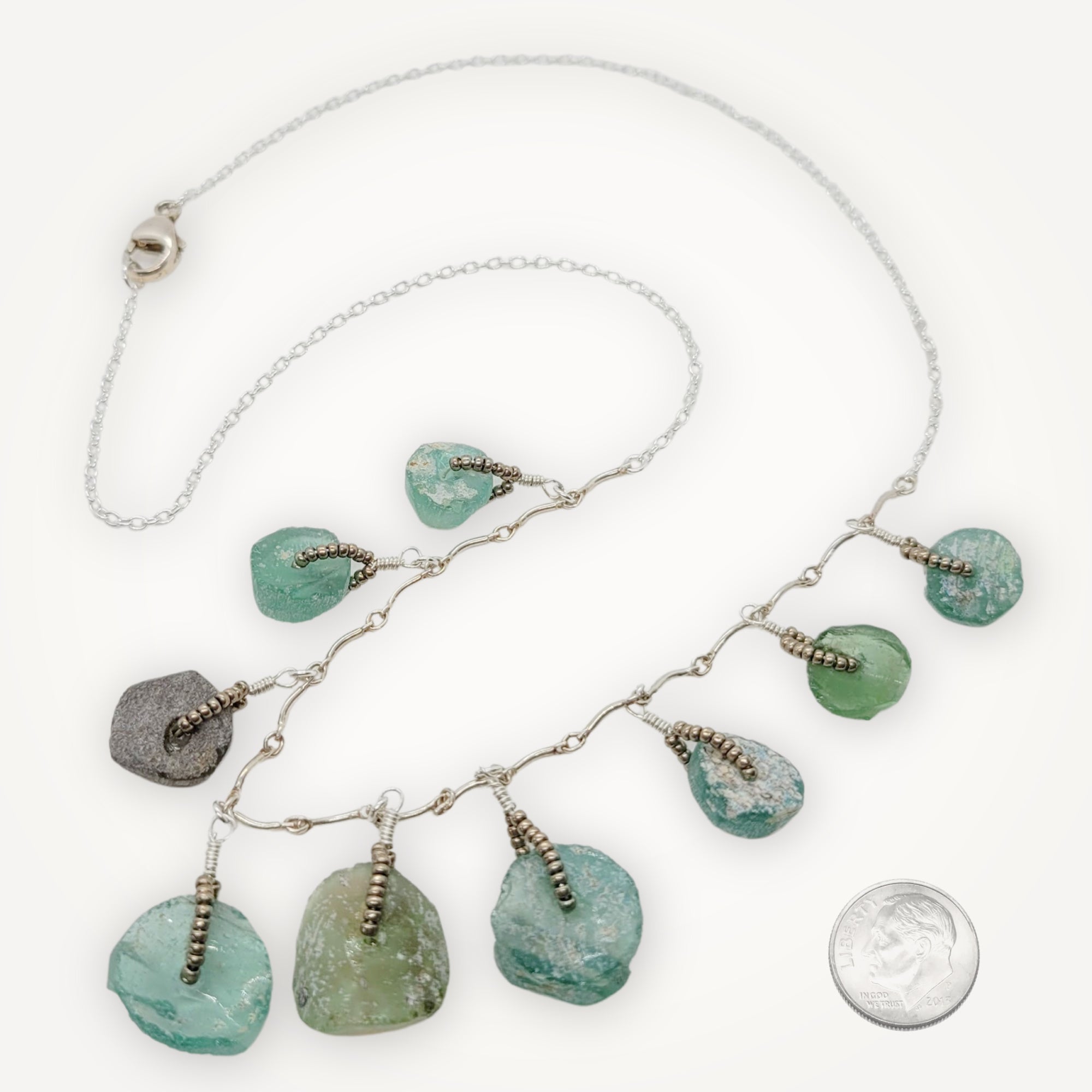 Roman Glass Necklace • Medallions