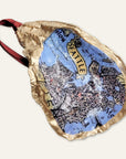 Seattle Map Ornament • Oyster Shell