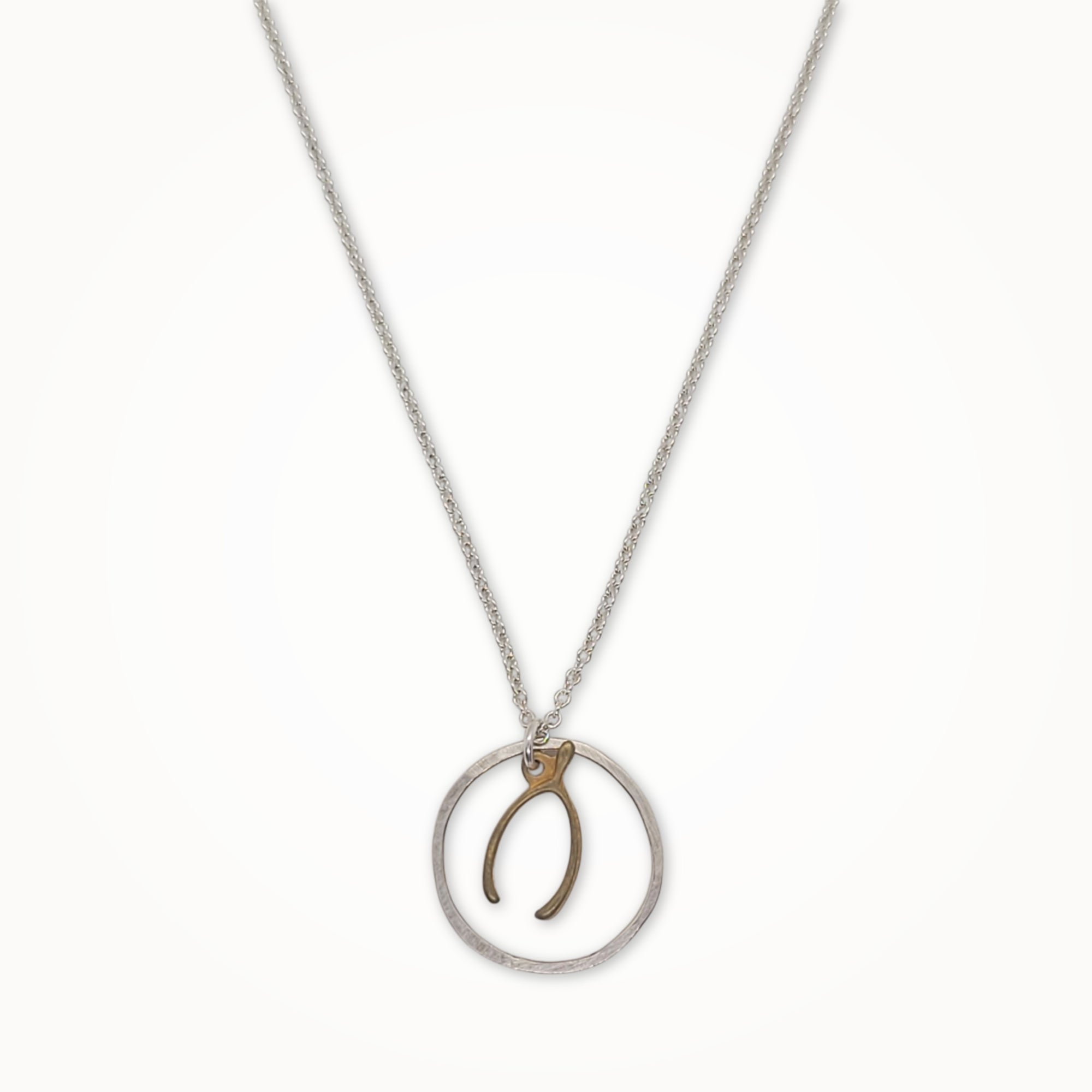 Wishbone Hoop Necklace