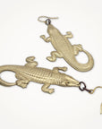 Golden Alligator Earrings