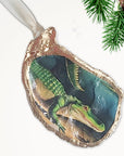 Alligator Bayou Ornament • Oyster Shell