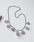 Raw Amethyst Chunk Necklace