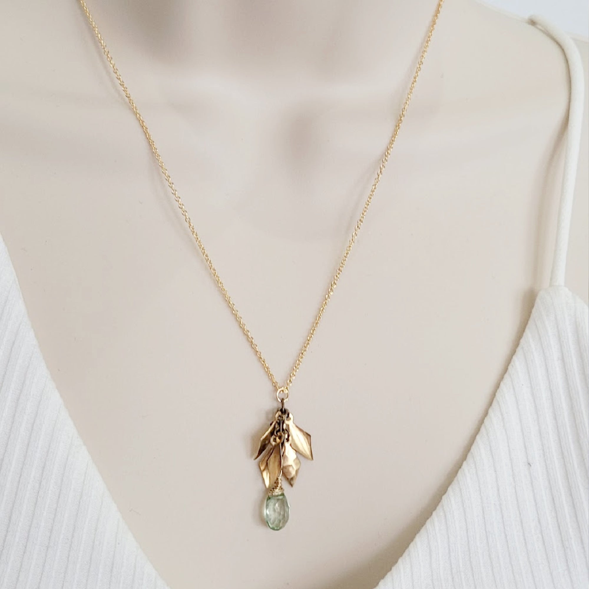 Green Amethyst Panache Necklace