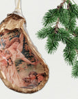 Angel Bearing Gifts • Oyster Shell Ornament