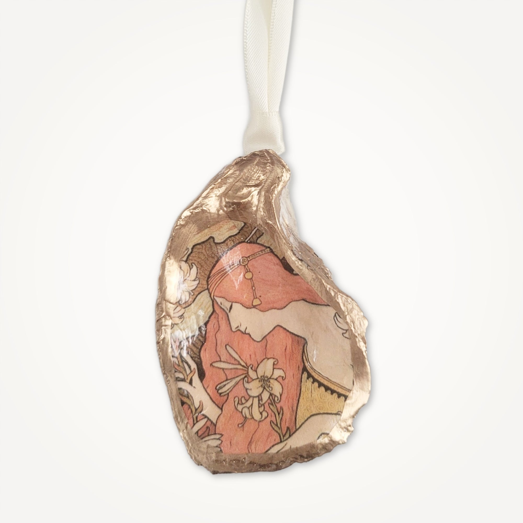 Art Nouveau • Oyster Shell Ornament