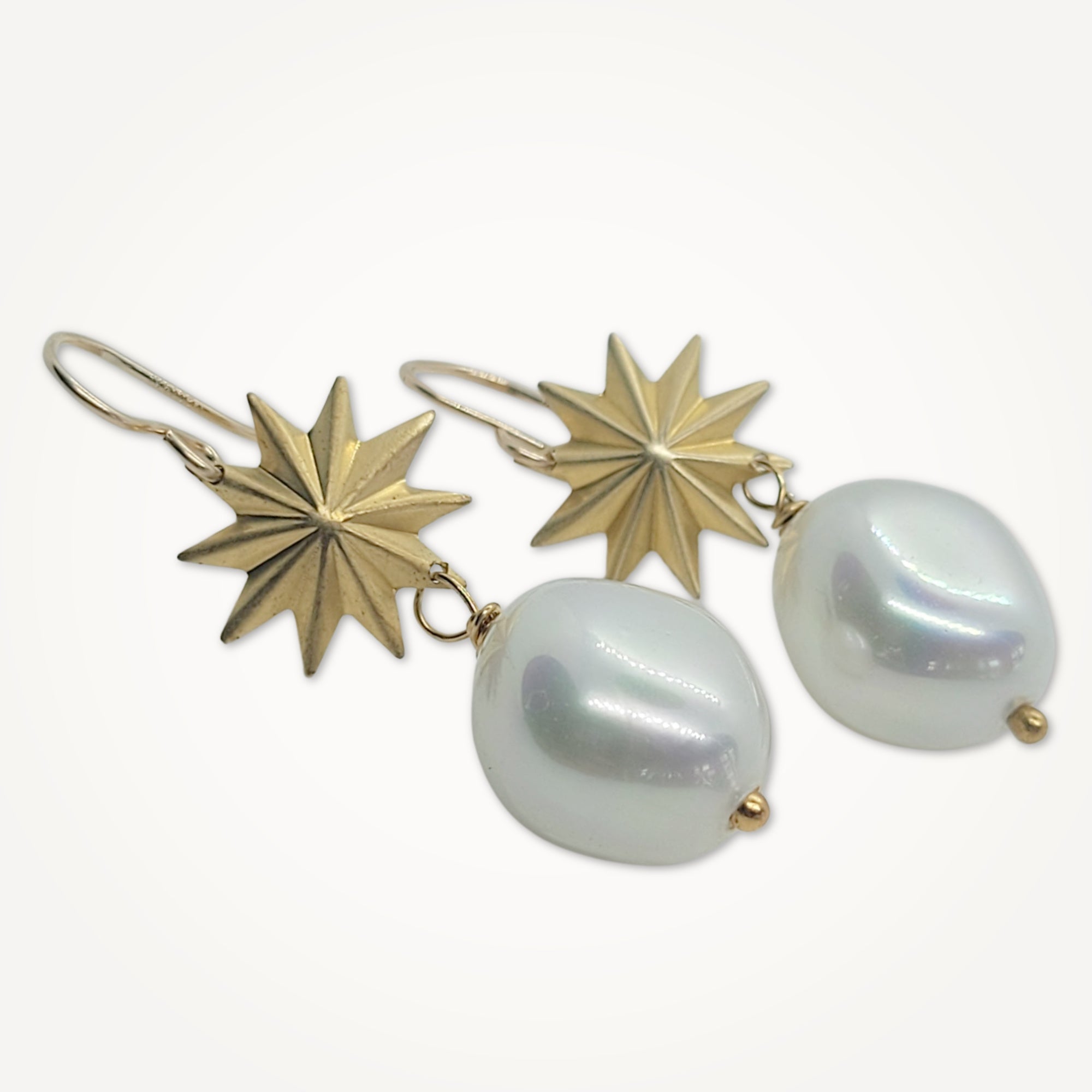 Baroque Pearl Earrings • Starburst