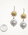 Baroque Pearl Earrings • Starburst