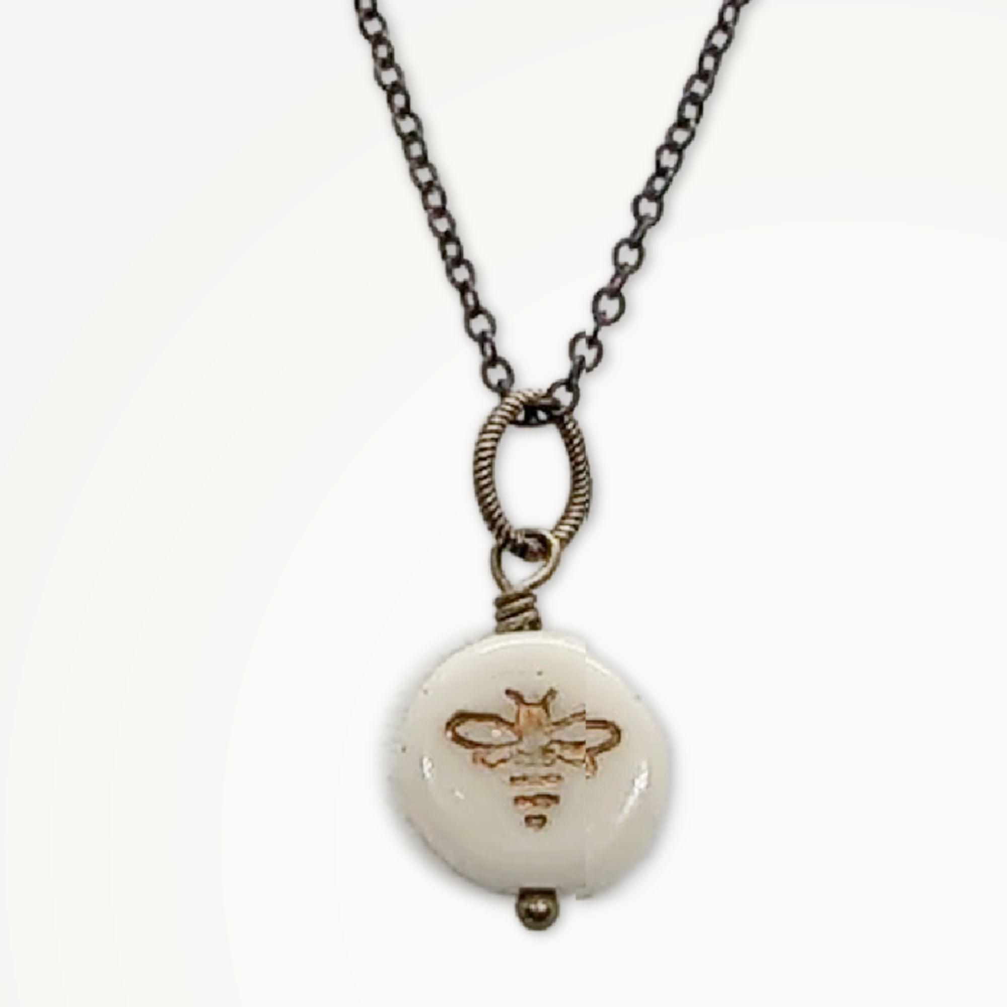 Simple Bee Pendant Necklace