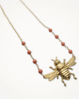 Bee Necklace • Swarovski Pearl