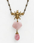 Honey Rose Bee Necklace