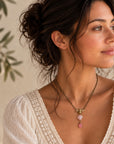 Honey Rose Bee Necklace