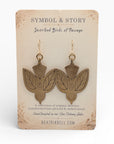 Inscribed Birds of Passage Earrings