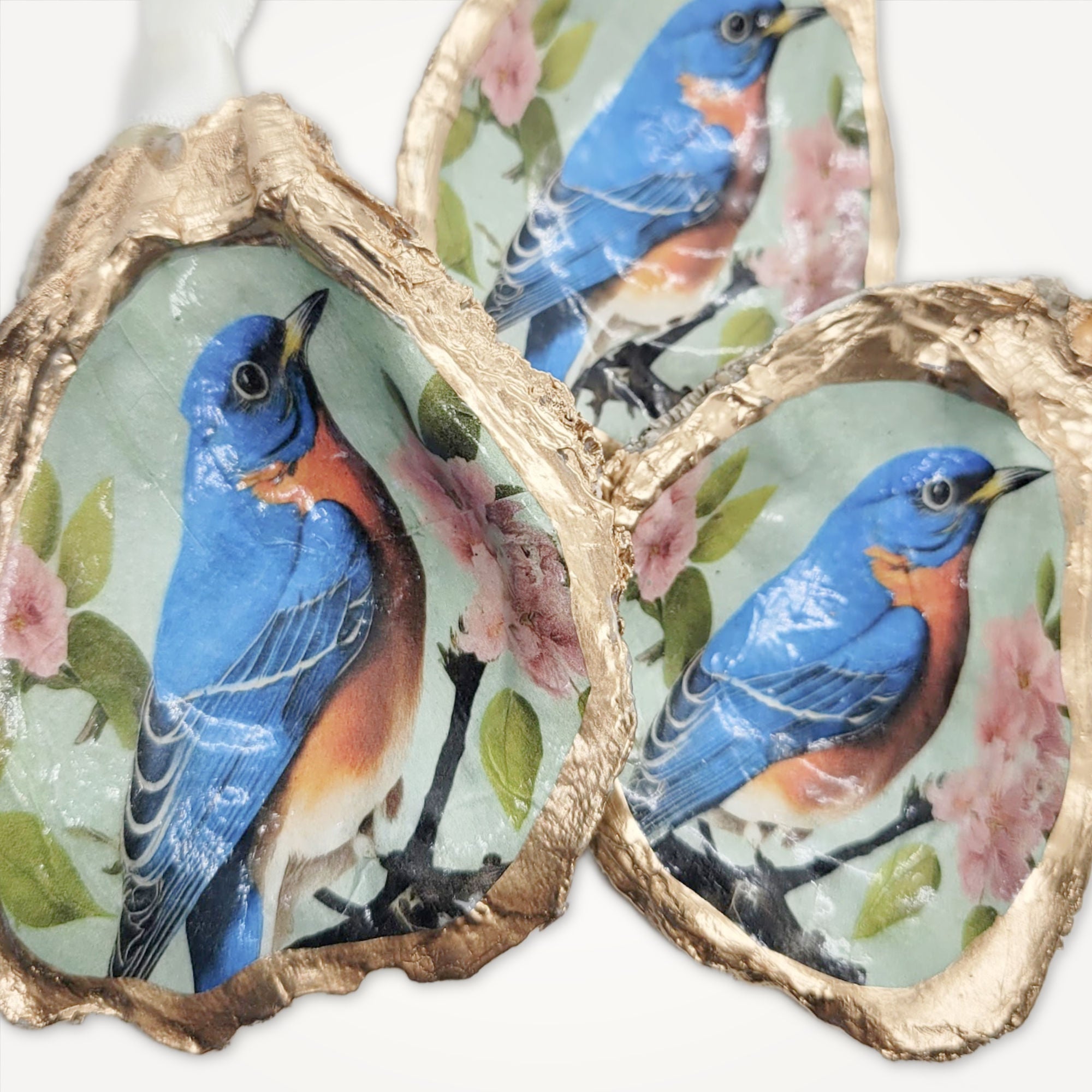 Bluebird Ornament • Oyster Shell