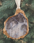 Boston Map Ornament • Oyster Shell