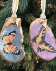 Butterflies Oyster Shell Ornament • Choose Your Design