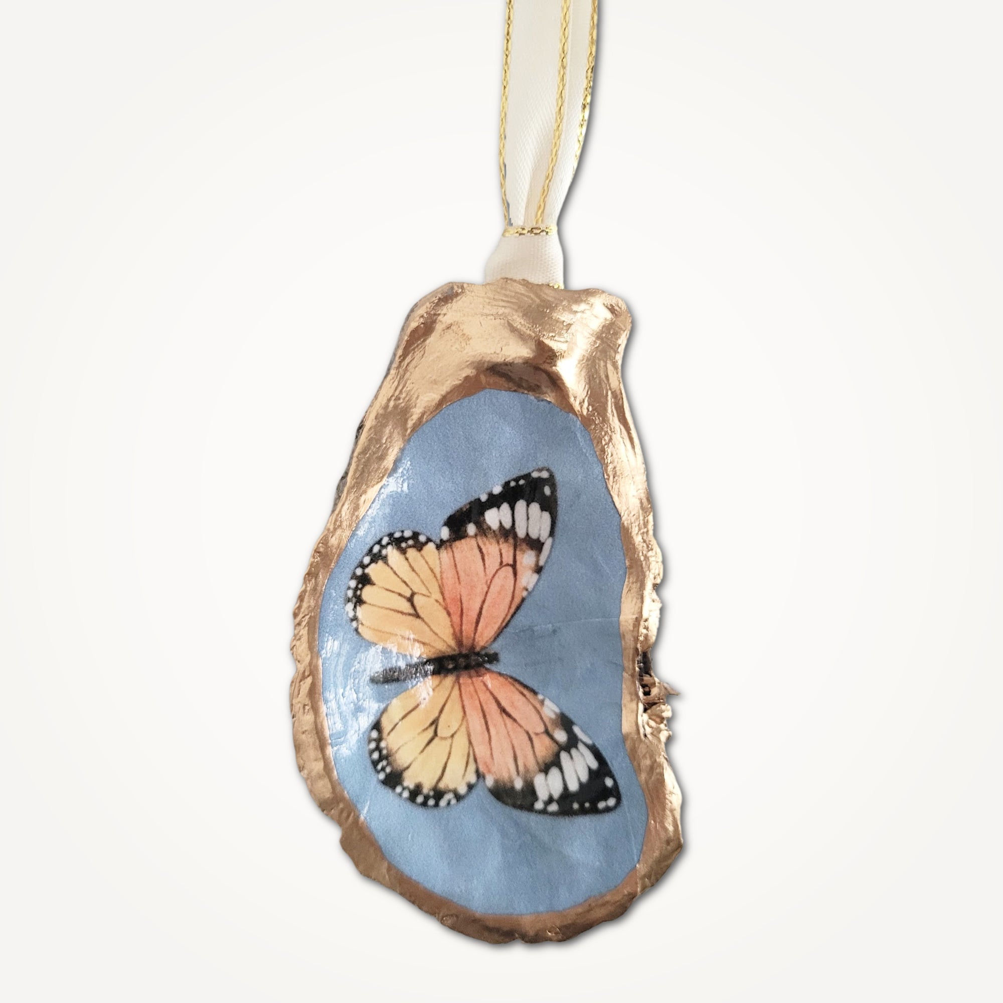 Butterfly Ornament • Oyster Shell • Choose Your Design