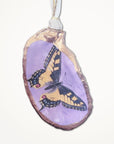 Butterflies Oyster Shell Ornament • Choose Your Design