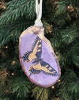 Butterflies Oyster Shell Ornament • Choose Your Design