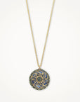 Vintage Button Necklace • Paisley