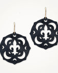 Celestial Mandala Earrings • Fleur de Lis