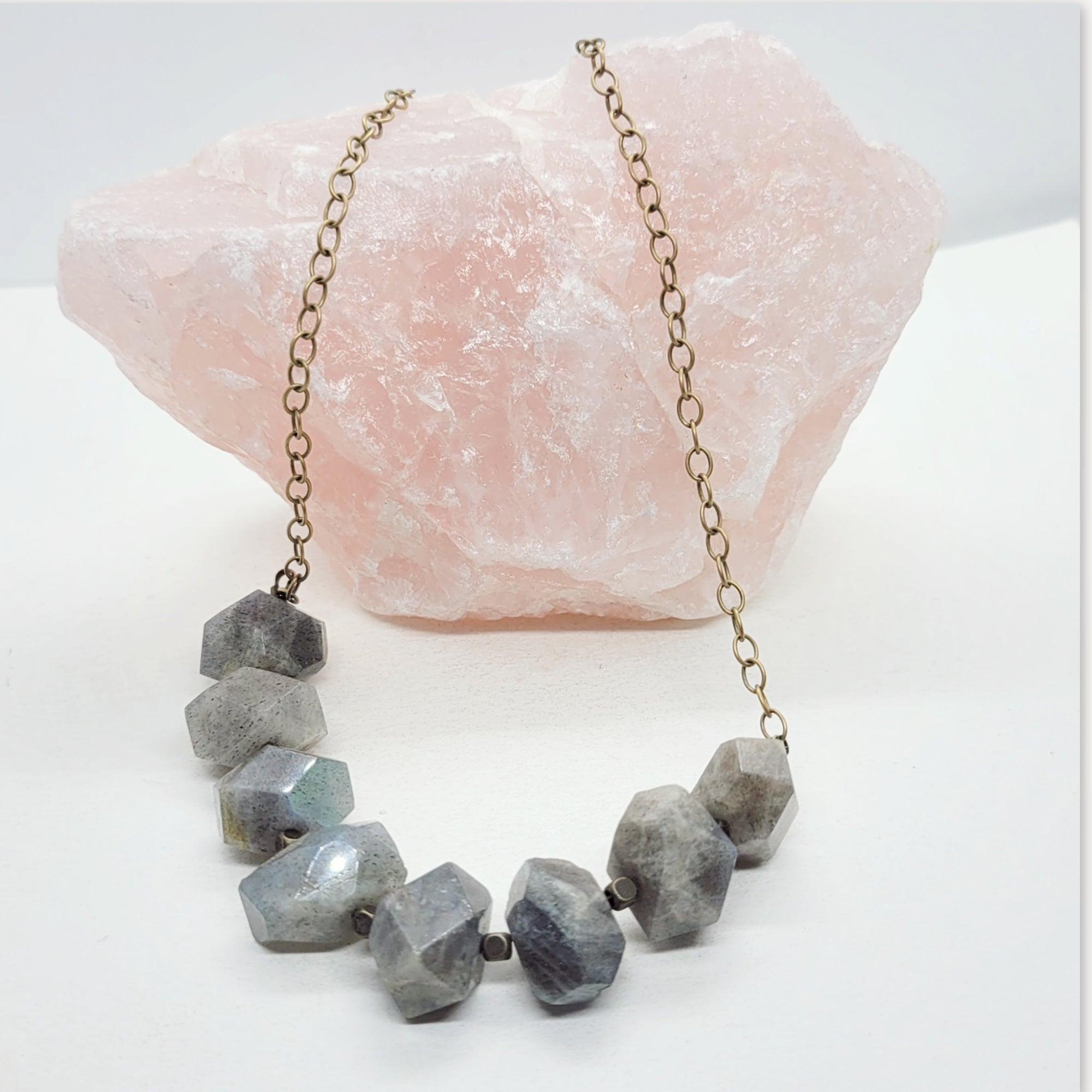 Celestial Rock Necklace • Labradorite