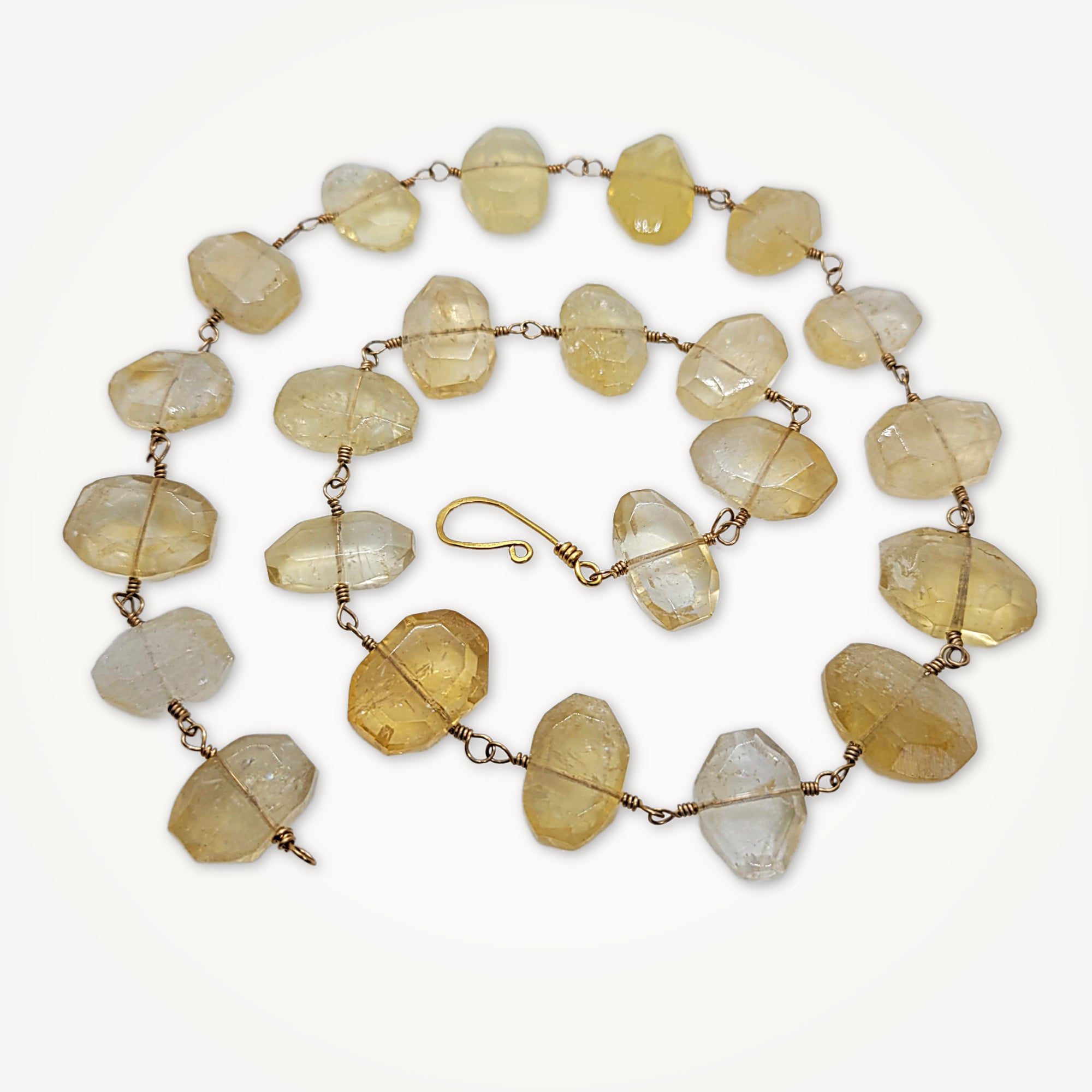 k18 天然 シトリンビーズ ネックレス citrine necklace Citrine Necklace – JEWEL PALETTE