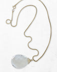 Vintage Box Chain Crystal Necklace