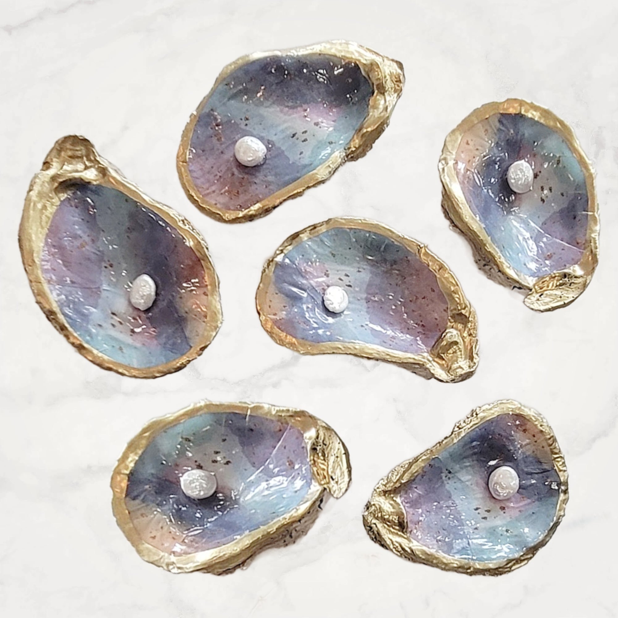 Coastal Pearl Ornament • Oyster Shell