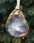 Coastal Pearl Ornament • Oyster Shell