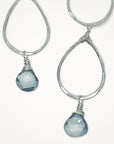 Double Dewdrop Earrings • Aquamarine